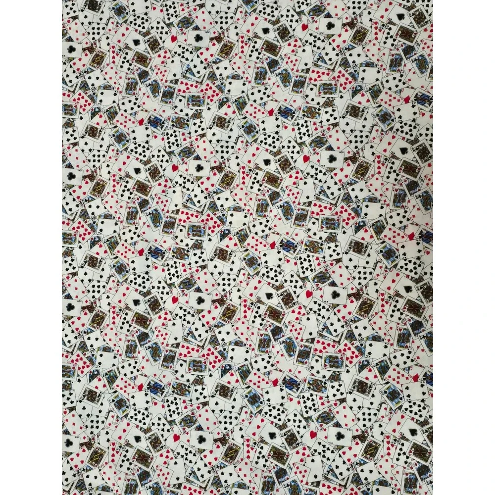 Timeless Treasures Playing Cards Fabric Soho Cotton New MINI-14 continuous yards